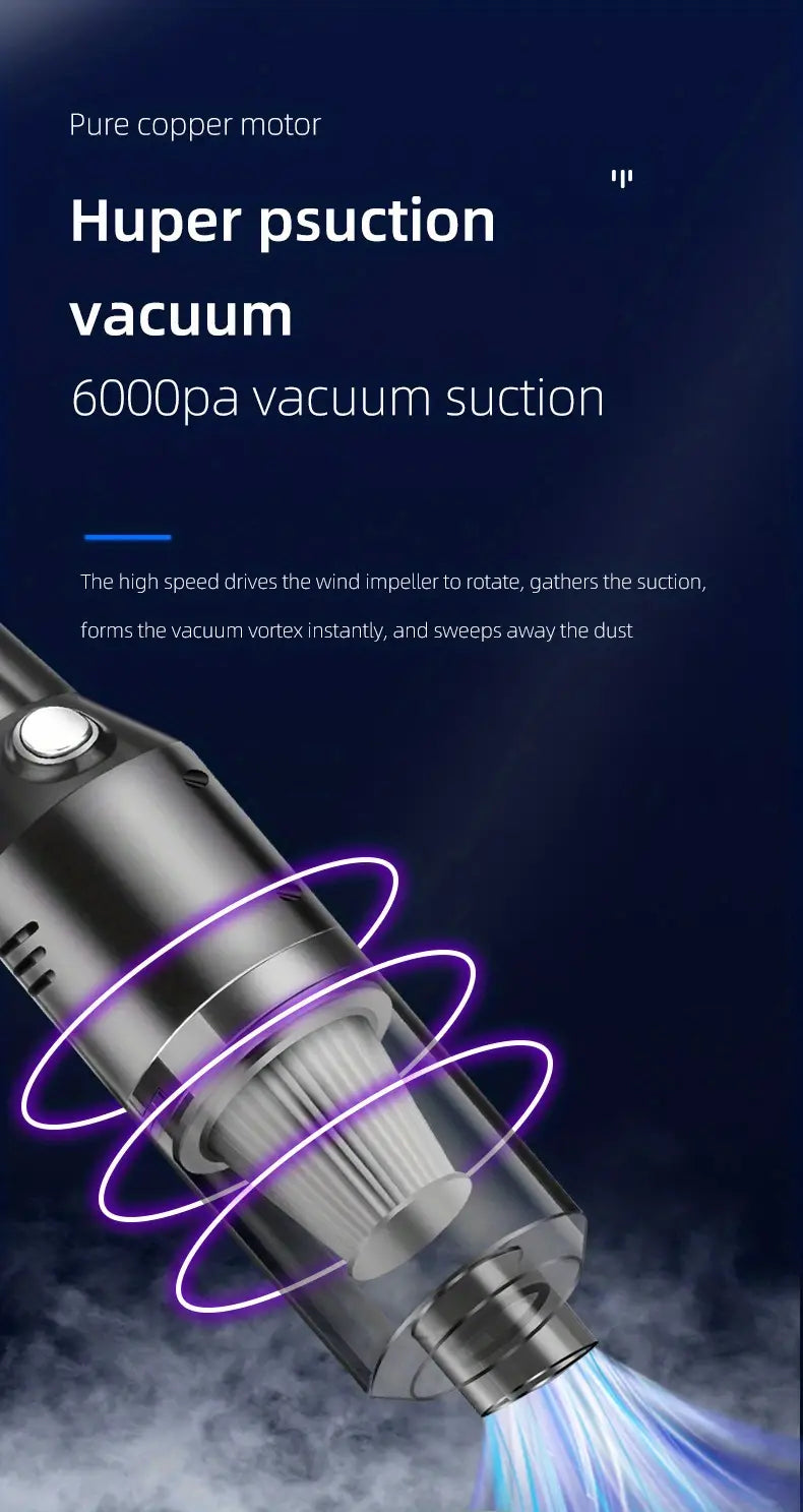 Portable High-Suction Car Vacuum