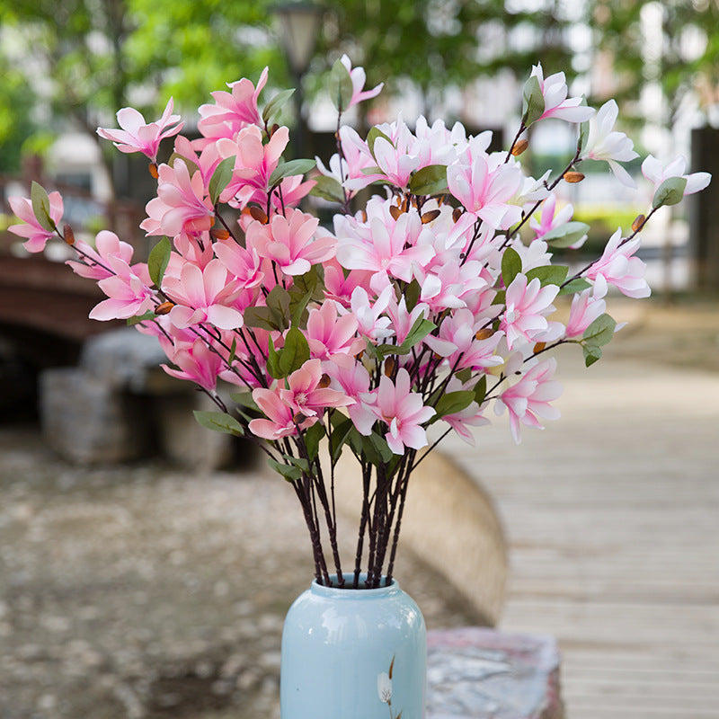 Elegant Silk Magnolia Stem for Weddings