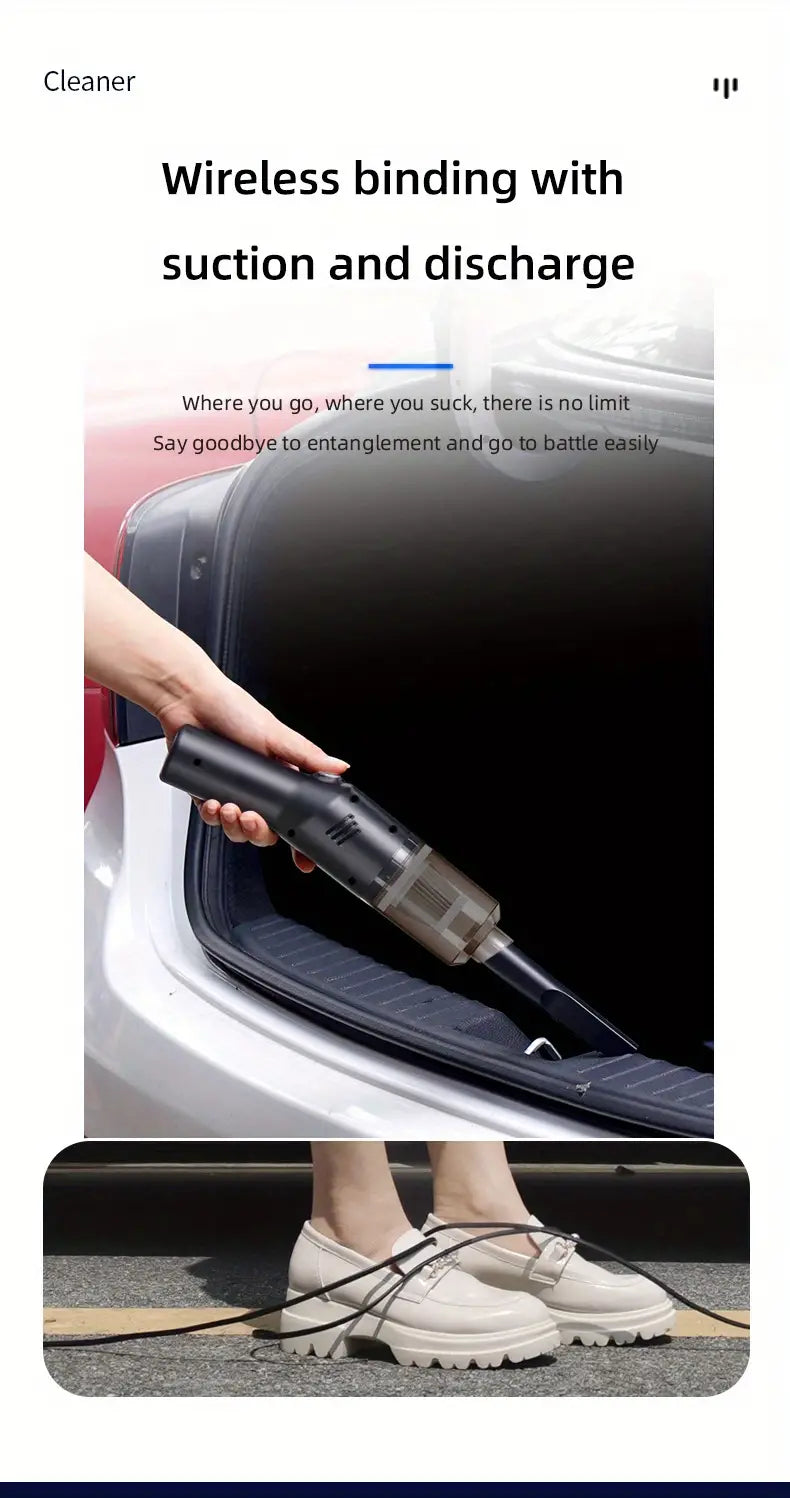 Portable High-Suction Car Vacuum