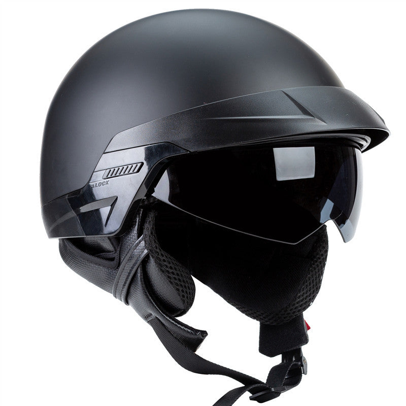 Retro Harley Rider Helmet with Visor