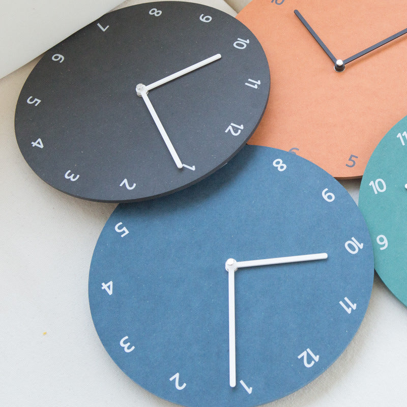 Modern Minimalist Round Silent Wall Clock for Home