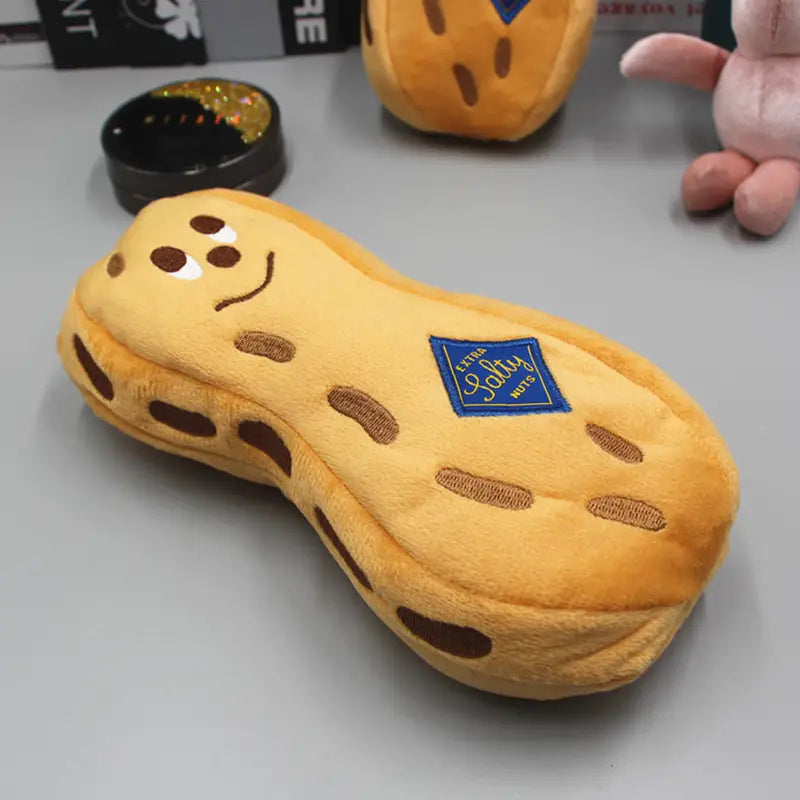 Plush Peanut Pencil Case