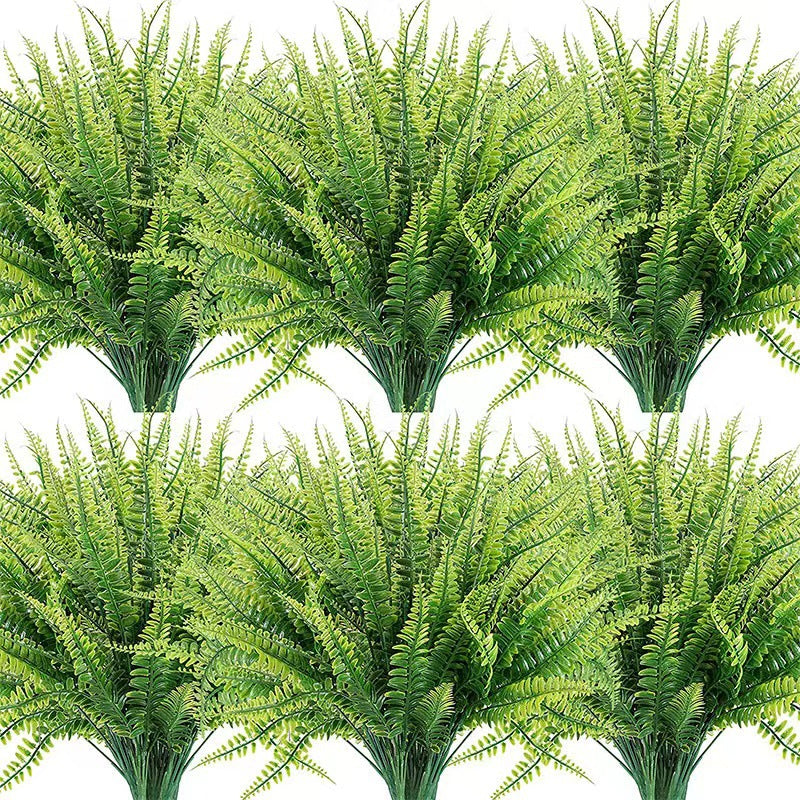 UV-Shielded Faux Persian Leaf Decor
