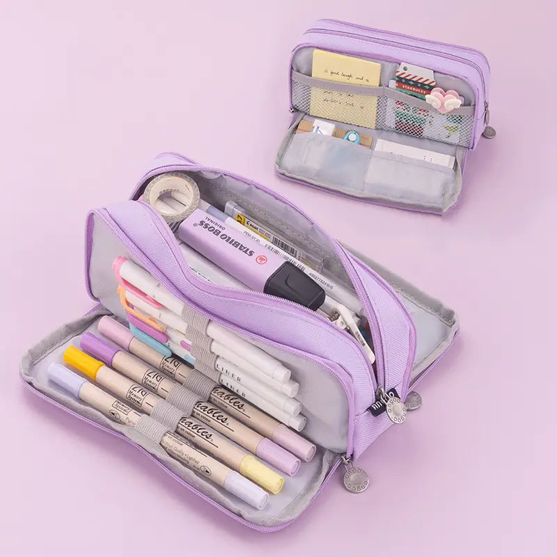 Versatile High-Capacity Student Pencil Case