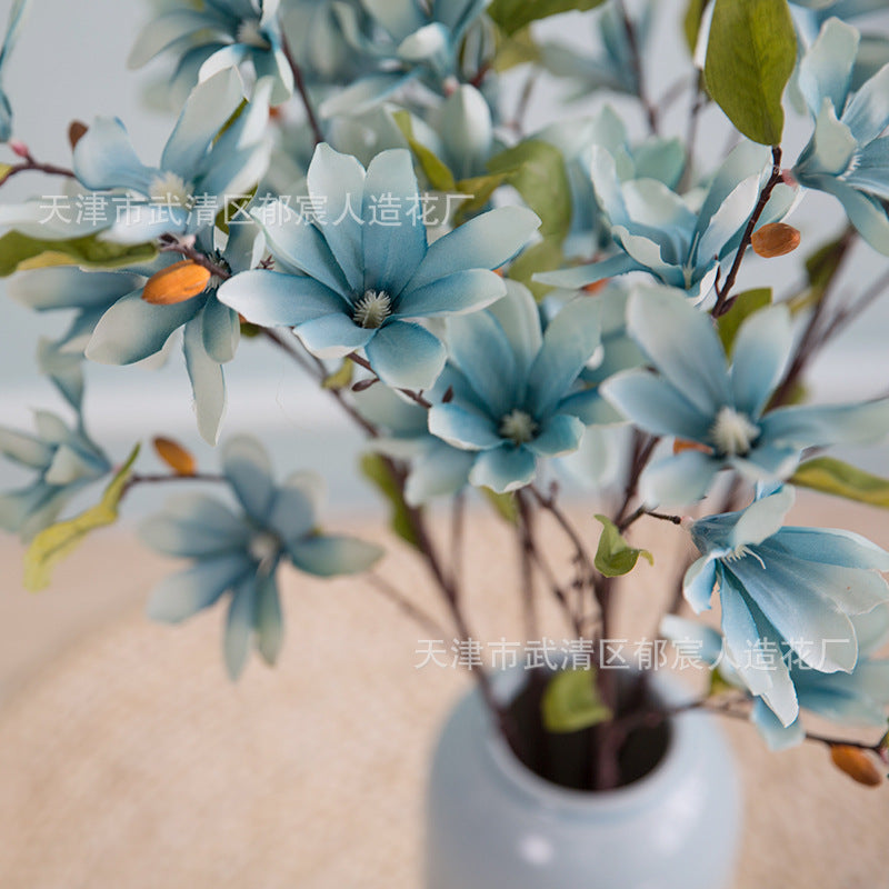 Elegant Silk Magnolia Stem for Weddings