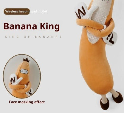 Banana King Plush Pillow Toy