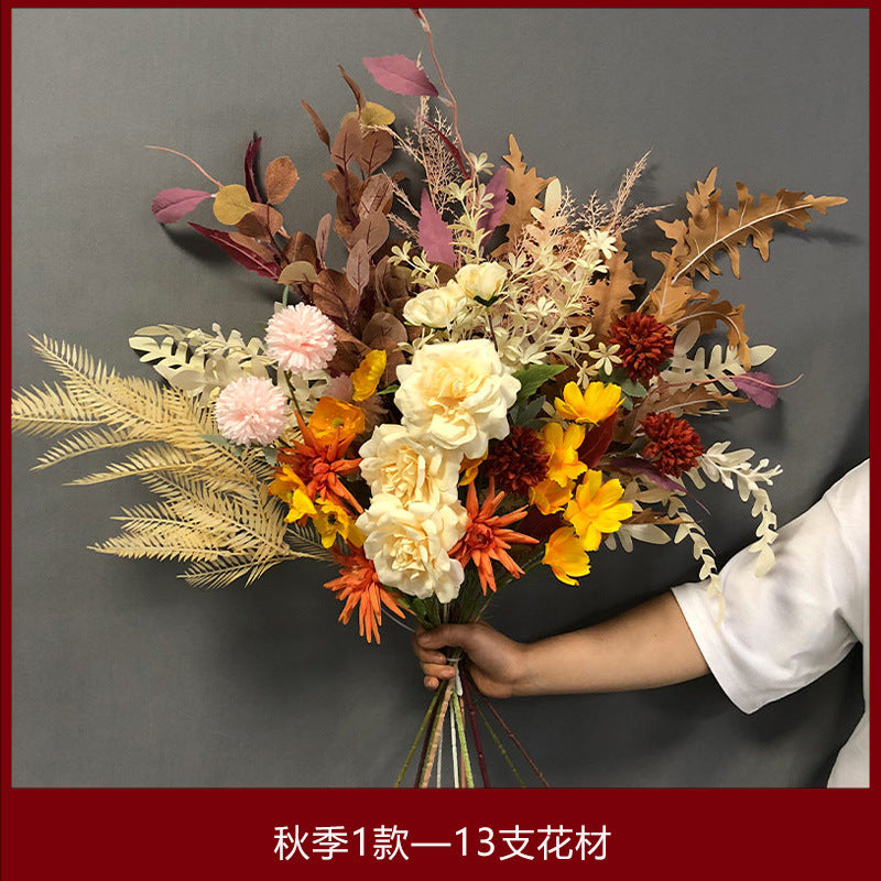 Autumn Elegance Silk Flower Bouquet