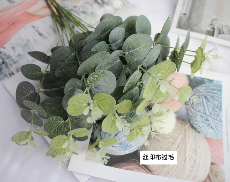 16-Head Eucalyptus Artificial Flower Decoration