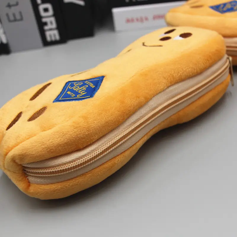 Plush Peanut Pencil Case