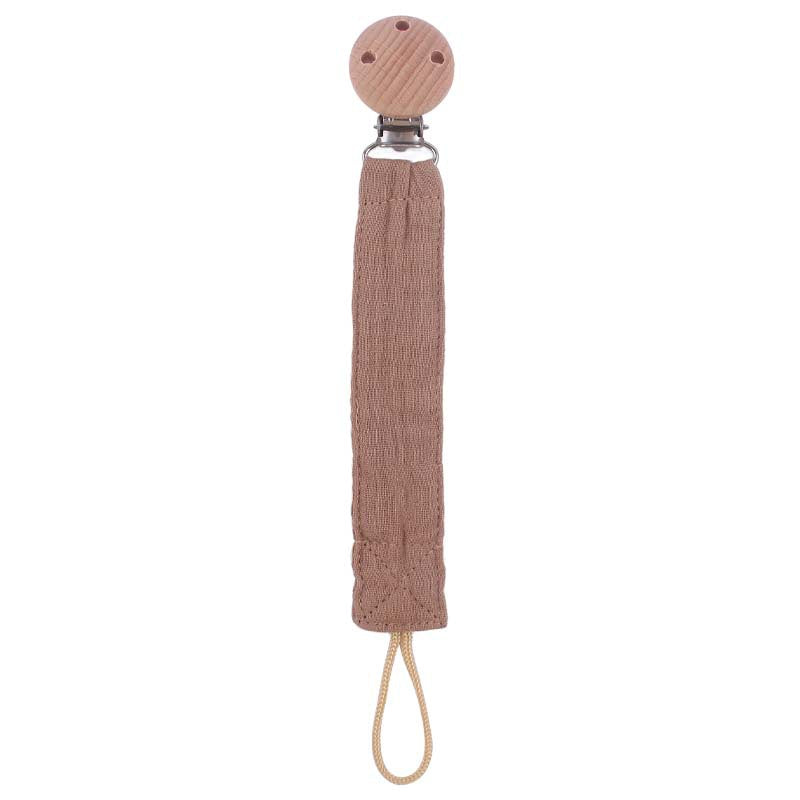 Beech Pacifier Clip for Soothing Baby - Cotton & Hemp
