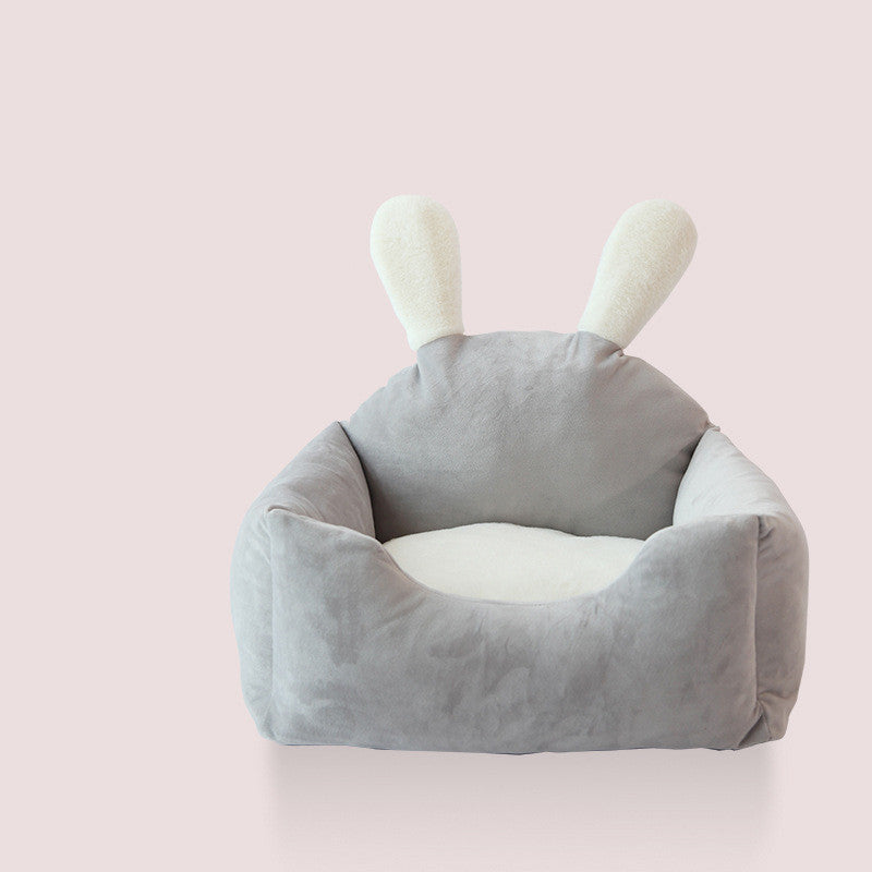 All-Season Cozy Pet Nest with Washable Cover