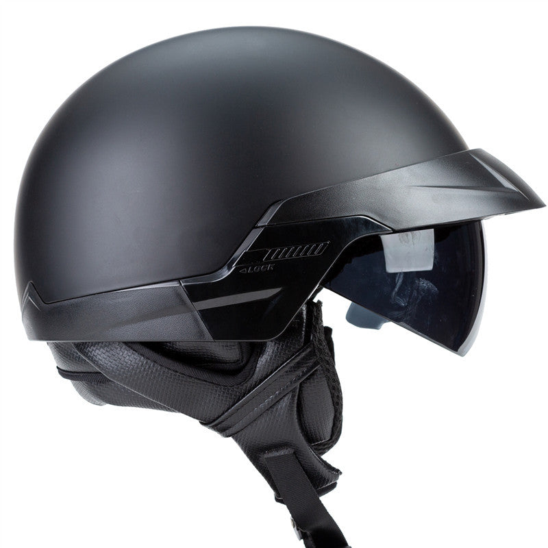 Retro Harley Rider Helmet with Visor