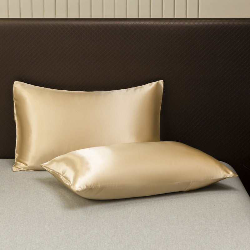 Silky Satin 4-Piece Bed Sheet and Pillowcase Set