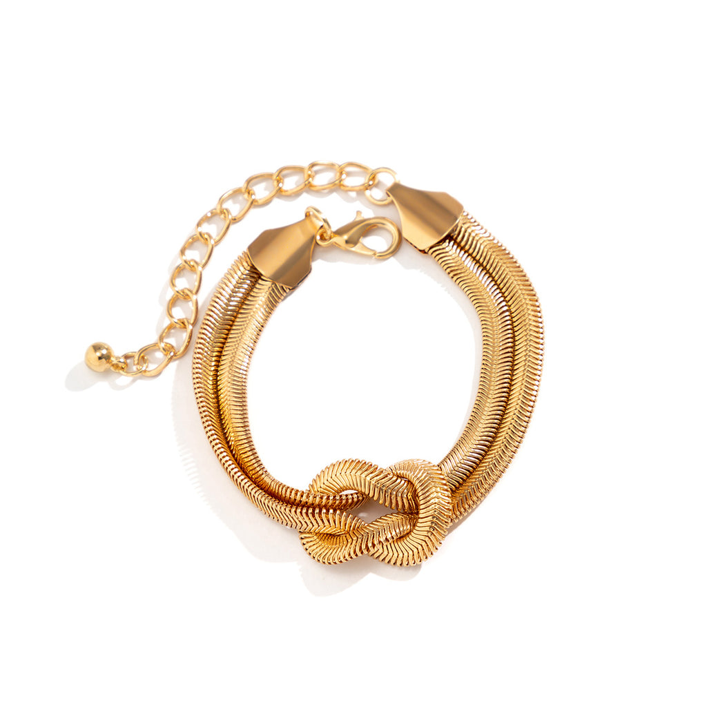Minimalist Snake Bone Chain Bracelet
