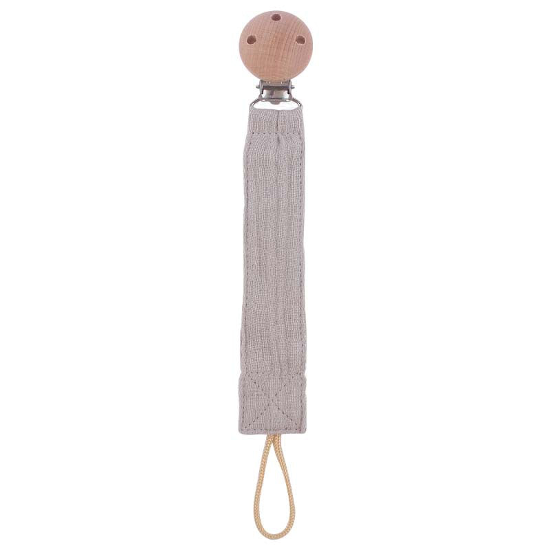 Beech Pacifier Clip for Soothing Baby - Cotton & Hemp