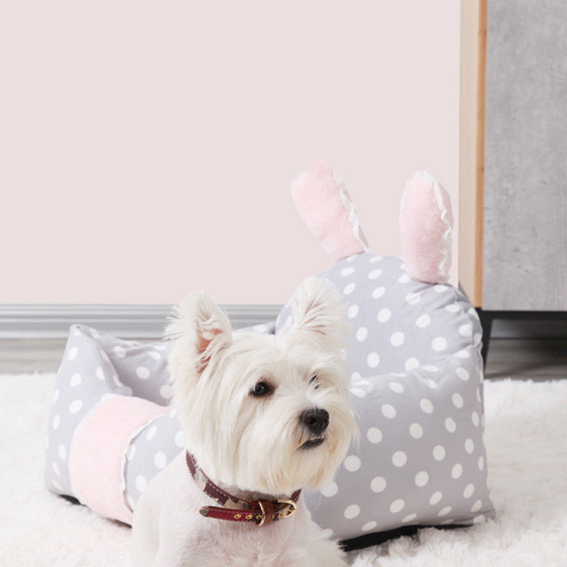 All-Season Cozy Pet Nest with Washable Cover