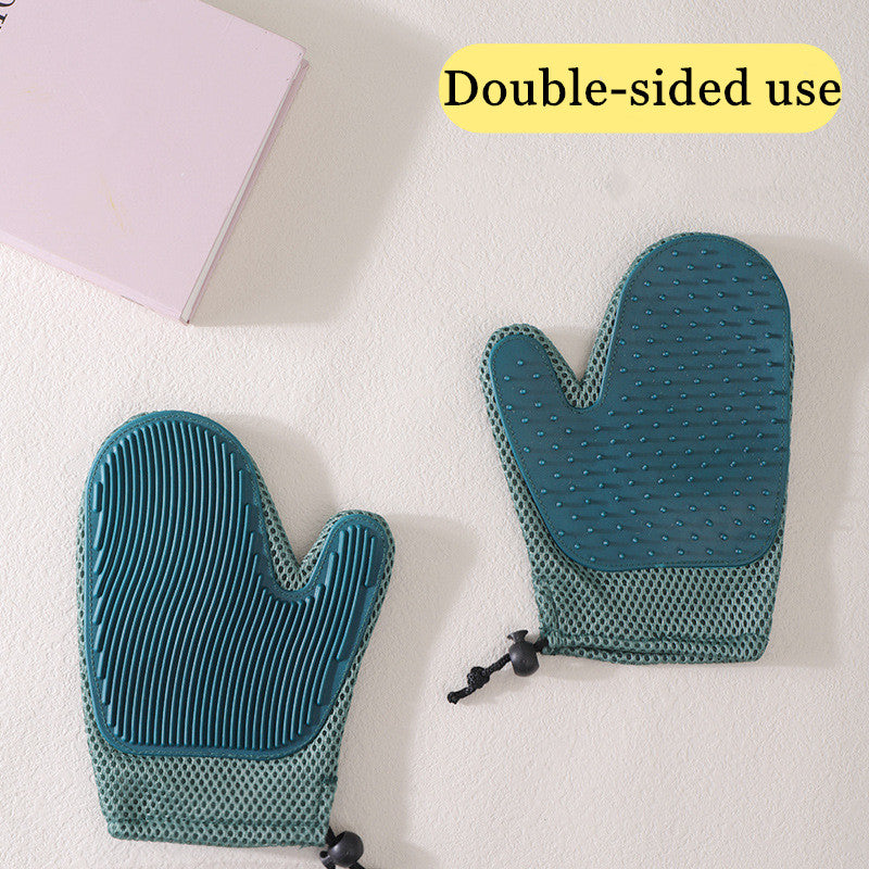 Silicone Pet Grooming Massage Gloves