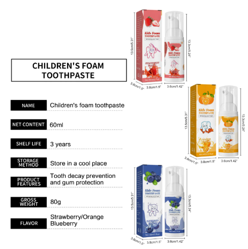 Kids Foam Toothpaste Mousse