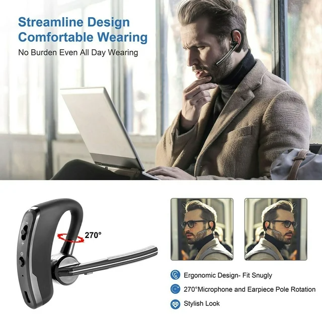 Bluetooth Earpiece Wireless Headset