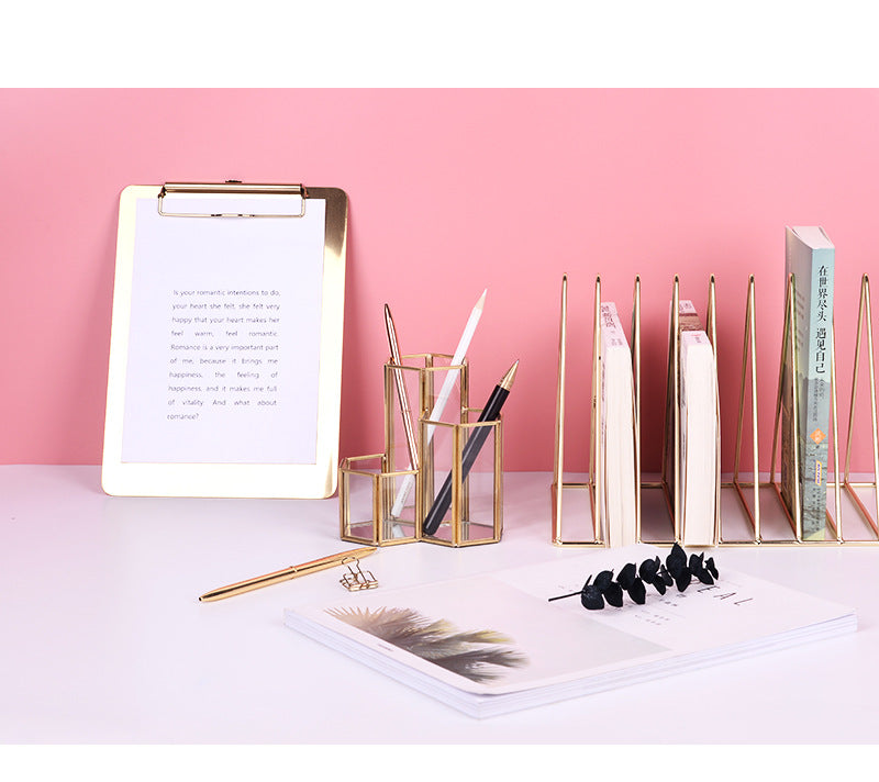 Nordic Hexagonal Glass Organizer