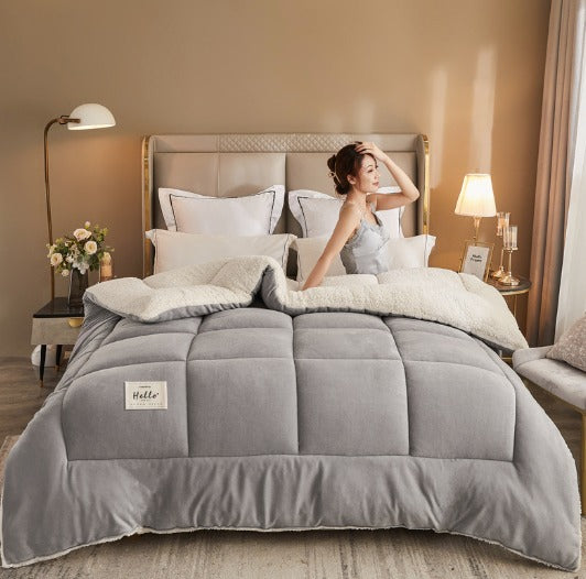 Embroidered Down Velvet Duvet
