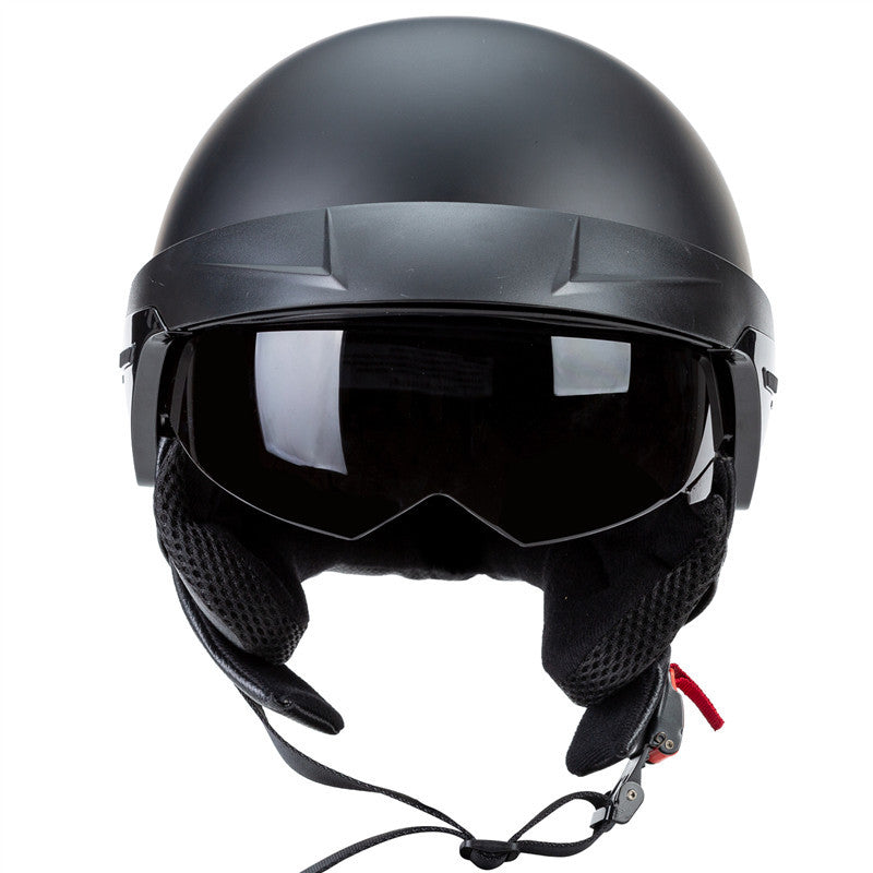 Retro Harley Rider Helmet with Visor