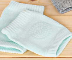 Terry Baby Crawling Socks with Anti-Skid Knee & Elbow Pads