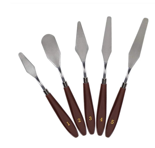 Premium Stainless Steel Spatula Set for Baking (One Set)