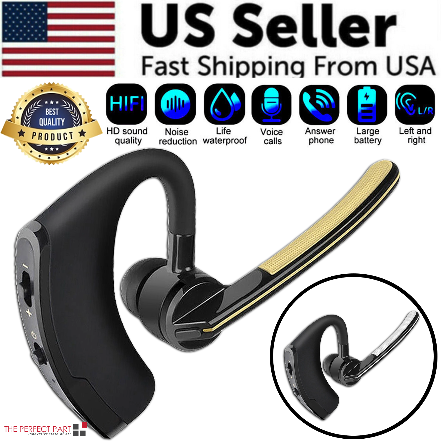 Bluetooth Earpiece Wireless Headset
