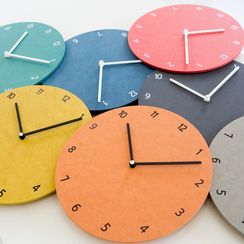 Modern Minimalist Round Silent Wall Clock for Home