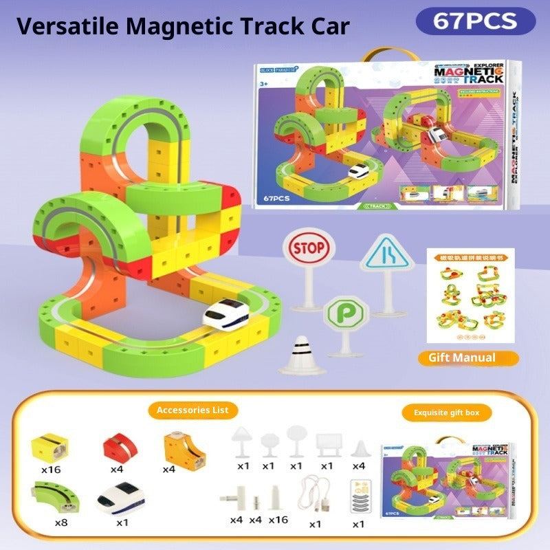 Adjustable Magnetic Track Train