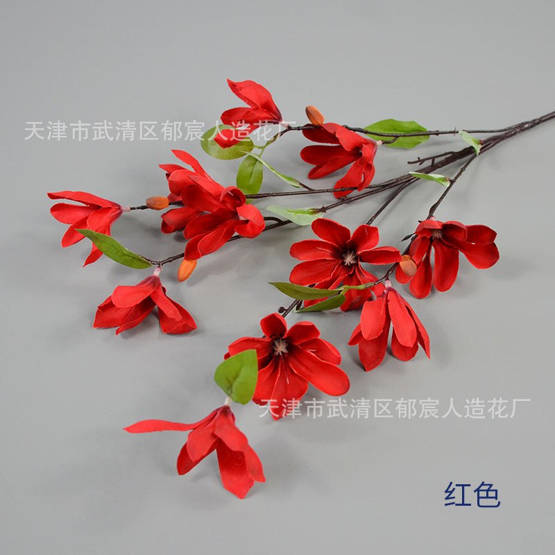 Elegant Silk Magnolia Stem for Weddings