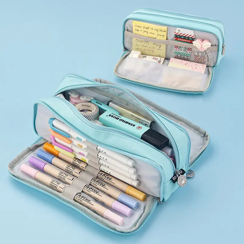 Versatile High-Capacity Student Pencil Case