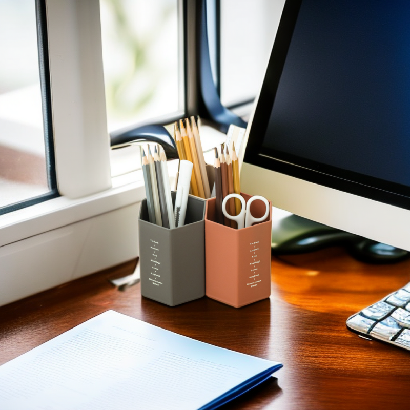 Modern Functional Pen Holder for Office Desktop Storage