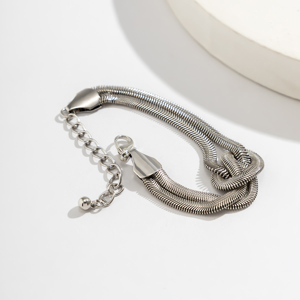Minimalist Snake Bone Chain Bracelet