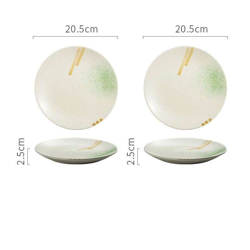 Japanese Ceramic Creative Steak Plate for Household Use