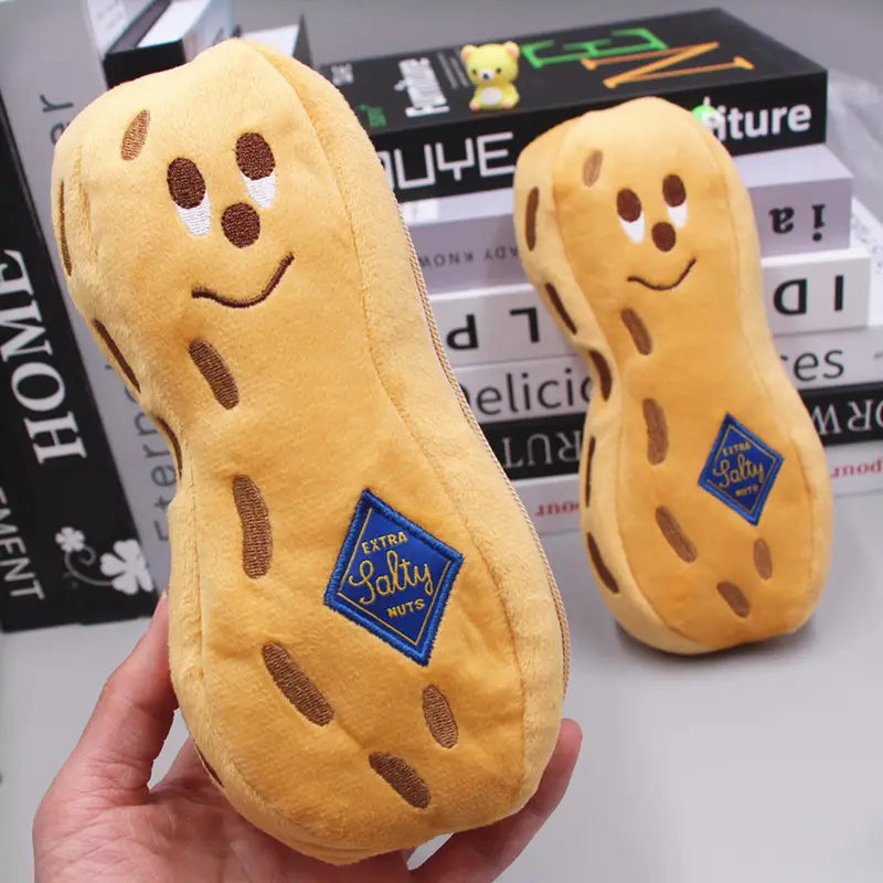 Plush Peanut Pencil Case