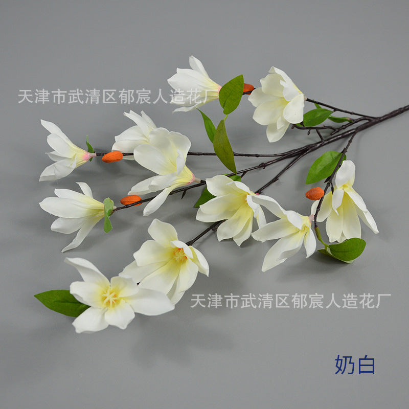 Elegant Silk Magnolia Stem for Weddings