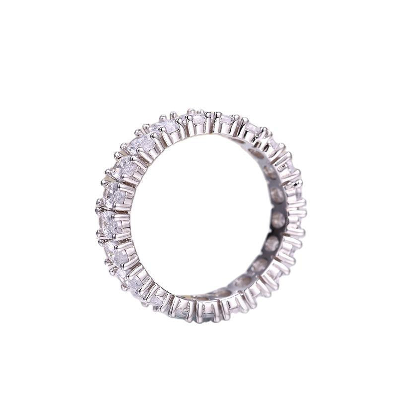 S925 Silver Ring with Zircon Stone for Women