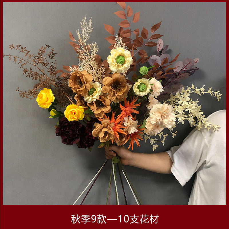 Autumn Elegance Silk Flower Bouquet