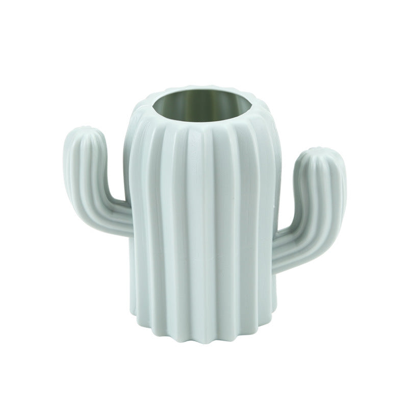 Cactus Desktop Pen Holder for Creative Stationery Storage