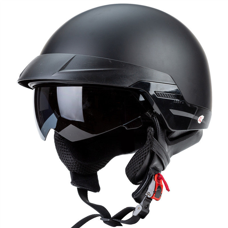 Retro Harley Rider Helmet with Visor