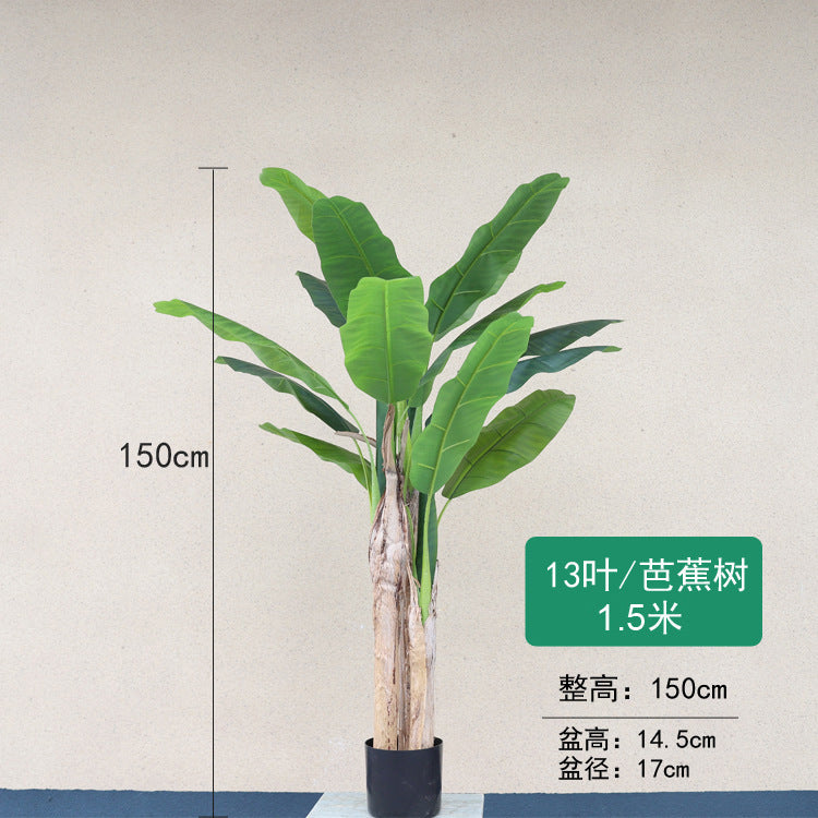 European Style Faux Traveler's Banana Tree Décor