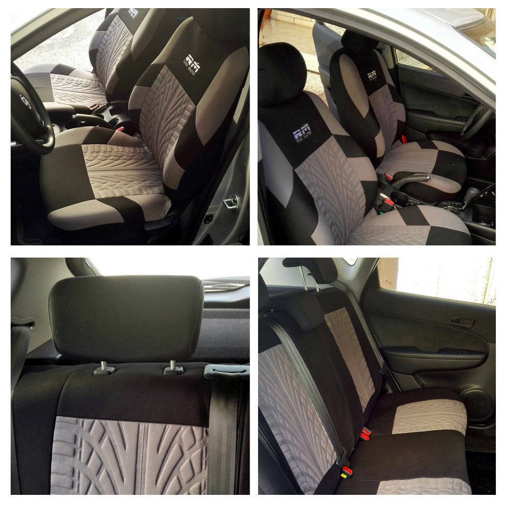 Embroidered Universal Car Seat Covers - 4 Piece