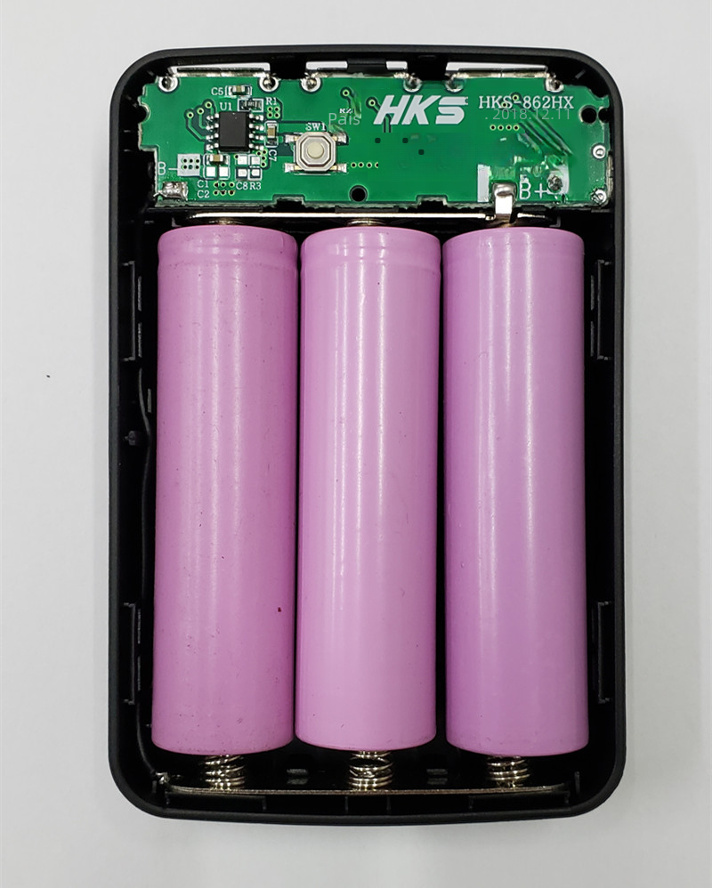 EasyCraft 18650 Battery Hub with 3 USBs