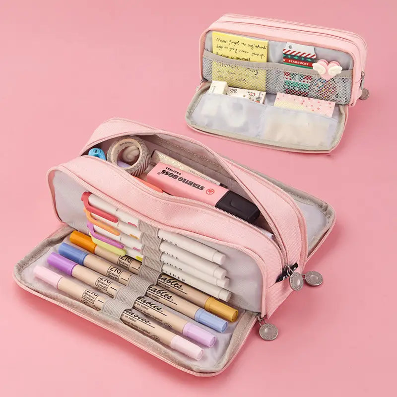 Versatile High-Capacity Student Pencil Case