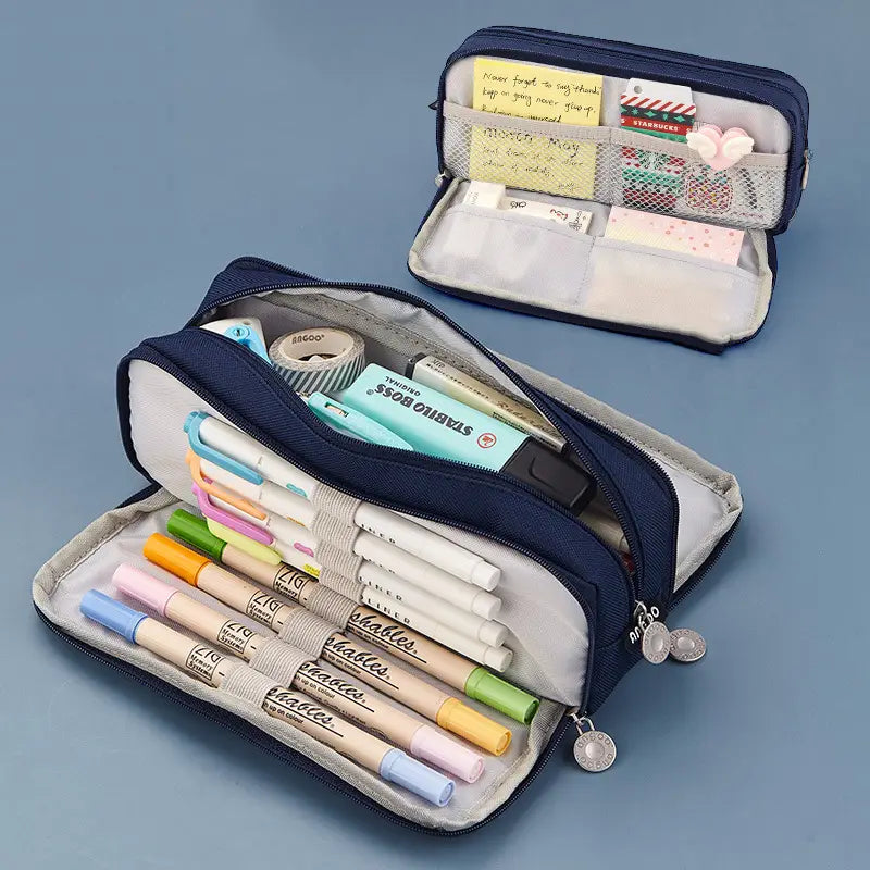 Versatile High-Capacity Student Pencil Case