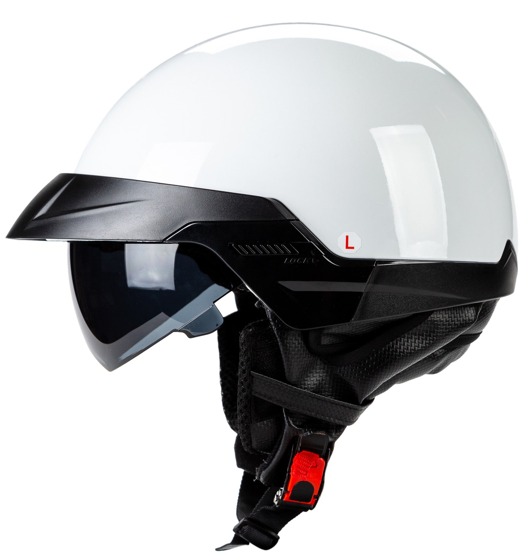 Retro Harley Rider Helmet with Visor