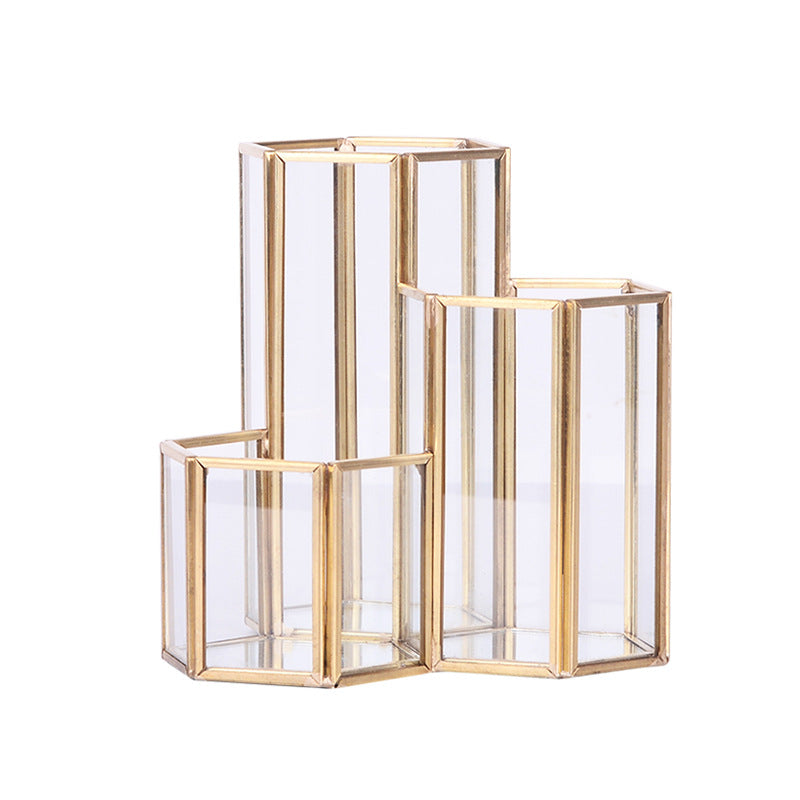 Nordic Hexagonal Glass Organizer