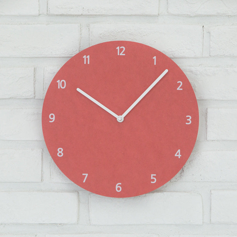 Modern Minimalist Round Silent Wall Clock for Home